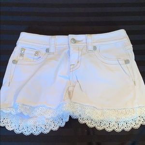Miss Me White Jean Shorts